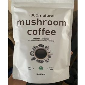 10in1 Mushroom Coffee Powder, Premium Arabica Instant Coffee Blend With Mane, Reishi, Chaga  8 Functional Mushrooms, Low Caffeine, Non GMO, FillerFree
