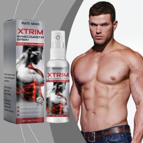 Natural Herbal Men Chest Firming Body Spray, Mild Anti-Sagging Moisturizing Mist for Male Daily Torso Dry Skin Care11*3*3cm
