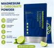 Magnesium L-Threonate Powder 15 Single Serve Sticks Dietary Supplement, Zero Fat Non-GMO No Artificial Color