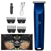 Men Pro Electric Hair Clippers Beard Trimmer Cutting Barber Shaving Machine Blue (Logistics only For USPS.TK/TMEU only For self-pickup)
