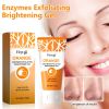 Orange Enzyme Gentle Facial Exfoliating Brightening Gel, Deep Pore Cleansing Dead Skin Remover, Refine Rough Uneven Skin