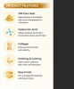 24K Gold Collagen Eye Masks, 60PCS Under Eye Patches with Hyaluronic Acid, for Dark Circles & Puffiness