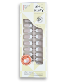 SheSlay TickFit Tips – 140pcs Multi-Shape French Press-On Nails | Clear, Nude, Pink Collection (Nail shape: Coffin, Color: Duskrose)