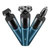 Electric Shaver Mens Razor Rotary Waterproof Pop-Up Trimmer Wet Dry Cordless
