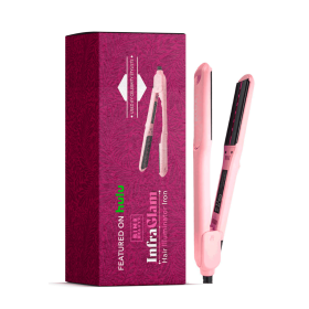 InfraGlam Hair Illuminator Iron (Color: pink)