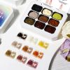 Limegirl Gradient Painting Gel, 9 Bright Colors Ombre GelNail Polish for Pigment Pat Nails Nails French ManicureSoak Off UV Set