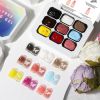 Limegirl Gradient Painting Gel, 9 Bright Colors Ombre GelNail Polish for Pigment Pat Nails Nails French ManicureSoak Off UV Set