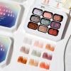 Limegirl Gradient Painting Gel, 9 Bright Colors Ombre GelNail Polish for Pigment Pat Nails Nails French ManicureSoak Off UV Set