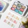 Limegirl Gradient Painting Gel, 9 Bright Colors Ombre GelNail Polish for Pigment Pat Nails Nails French ManicureSoak Off UV Set
