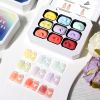 Limegirl Gradient Painting Gel, 9 Bright Colors Ombre GelNail Polish for Pigment Pat Nails Nails French ManicureSoak Off UV Set