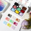 Limegirl Gradient Painting Gel, 9 Bright Colors Ombre GelNail Polish for Pigment Pat Nails Nails French ManicureSoak Off UV Set