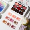 Limegirl Gradient Painting Gel, 9 Bright Colors Ombre GelNail Polish for Pigment Pat Nails Nails French ManicureSoak Off UV Set
