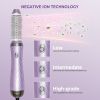 Hair Dryer Brush, 5 in 1 Detachable Blow Dryer Brush, Negative Ionic Hot Air Brush, Hair Styling Tool Set, Round Hot Air Straightener Brush Volumizer