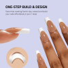 SheSlay TickFit Tips – 140pcs Multi-Shape French Press-On Nails | Clear, Nude, Pink Collection