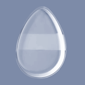 Transparent Puff Suitable for Skin Types - Anti-absorption Technology, Ultra-Soft Jelly Air Cushion, Wet and Dry Dual-Use Applicator for BB Cream (Style: Drop-shaped)